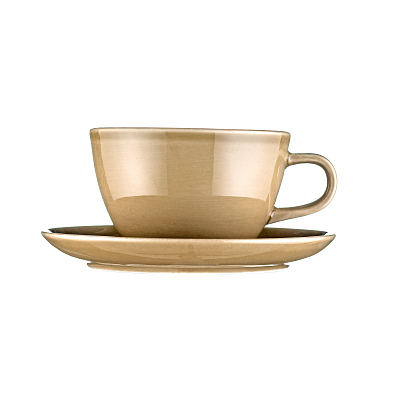 Кофейная пара RISE 210 мл золотисто-коричевая